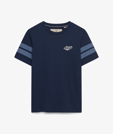 Varsity Stripe Script T-Shirt Image 6