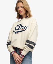 Varsity Script Sweatshirt mit lockerer Passform
