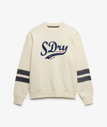 Varsity Script Sweatshirt mit lockerer Passform Image 6