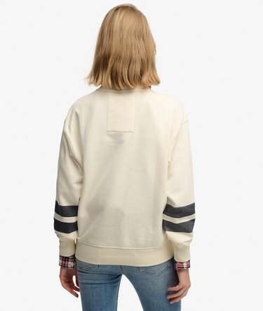 Varsity Script Sweatshirt mit lockerer Passform Image 5