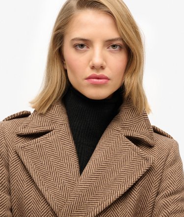 Double Breasted Wool Blend Coat Image 4