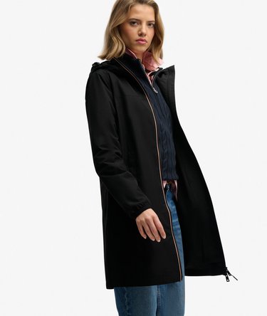 Lange Driekleurige Windbreaker Jas Image 2