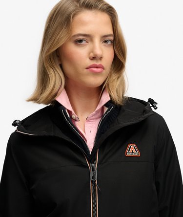 Lange Driekleurige Windbreaker Jas Image 4