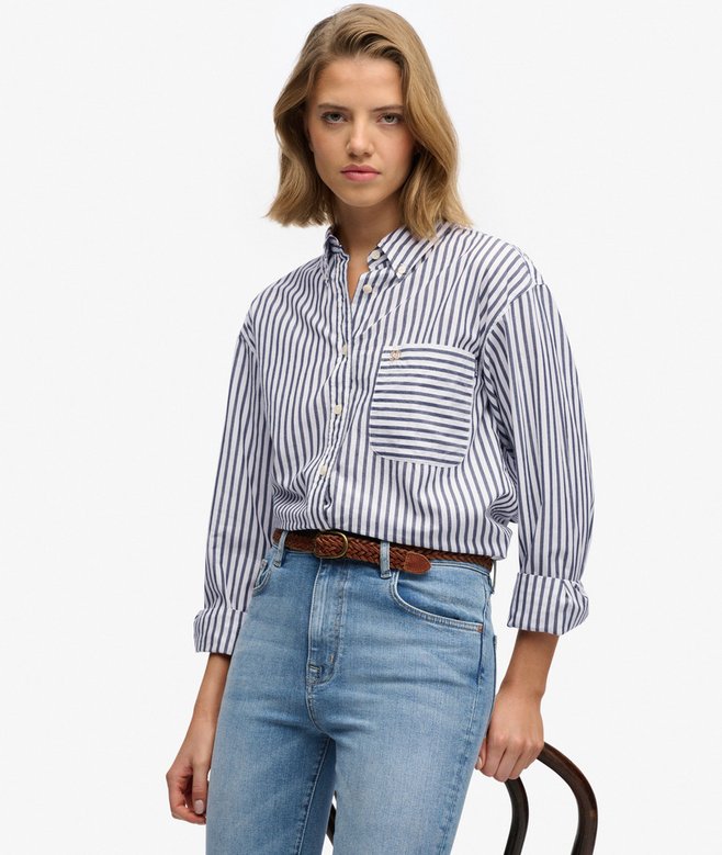 Poplin Relaxed Long Sleeve Shirt More Colours Available Price £31.49 Price reduced from £44.99 to You Save 30%