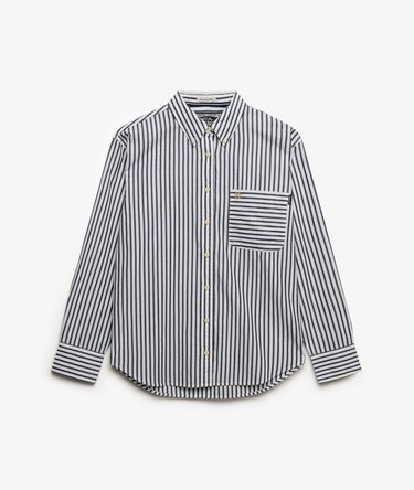 Poplin Langarmhemd mit lockerer Passform Image 7