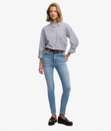 Poplin Langarmhemd mit lockerer Passform Image 3