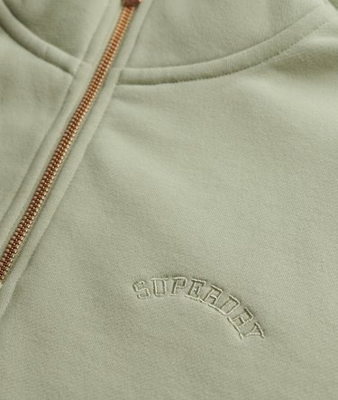 Essential Logo Stickerei Pullover mit Reißverschluss Image 6