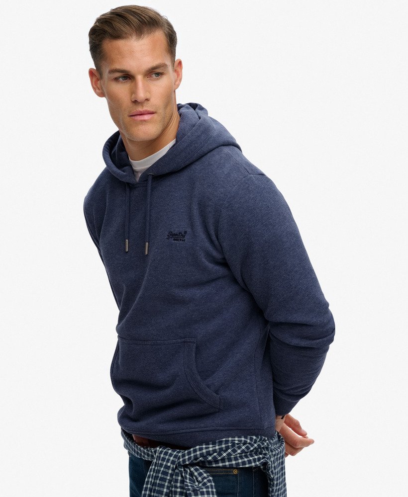 Essential Logo Hoodie-Heritage Navy Marl main image 0