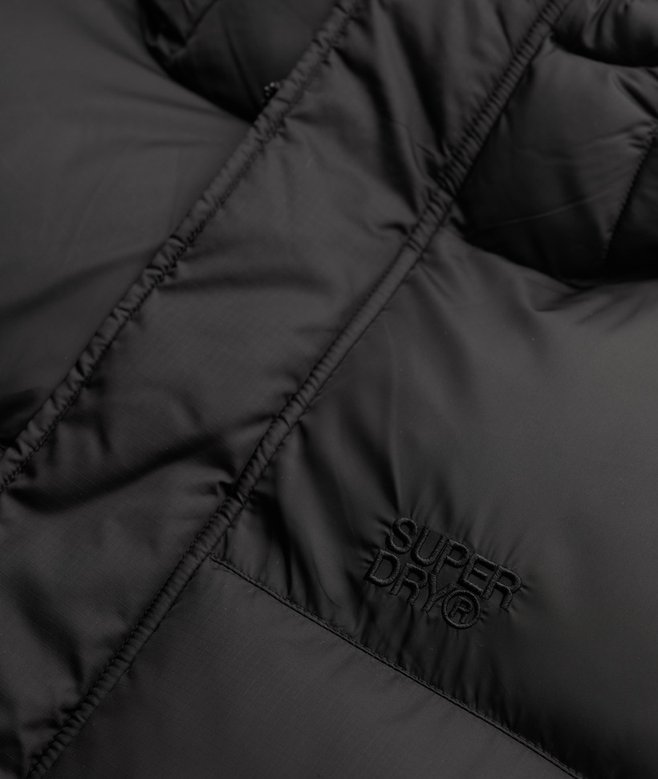 Black Puffer Jacket with Hood