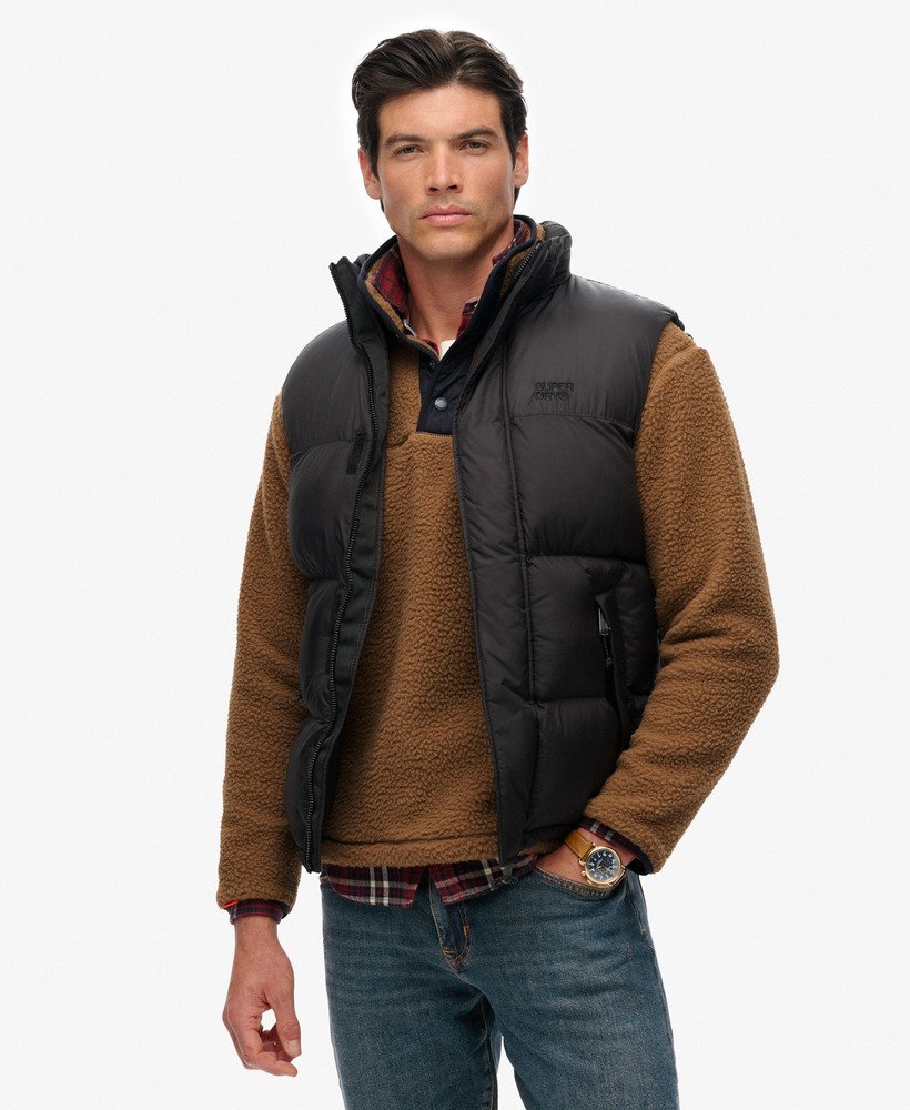  | Fitted Puffer Gilet-BACK-S①-9 THE VEGAN PUFF™ REVERSIBLE VEST - PATENT/BLACK – All Things Golden