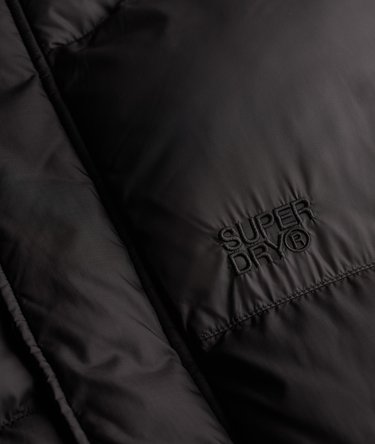 Black Puffer Gilet Image 7