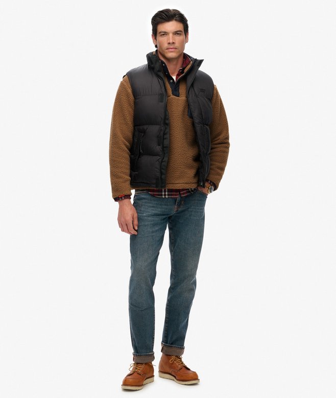 Black Puffer Gilet
