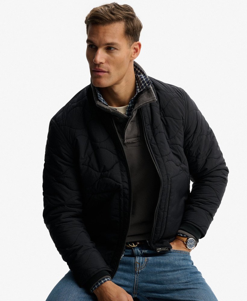 mens Military Liner Jacket in JET BLACK | Superdry IE