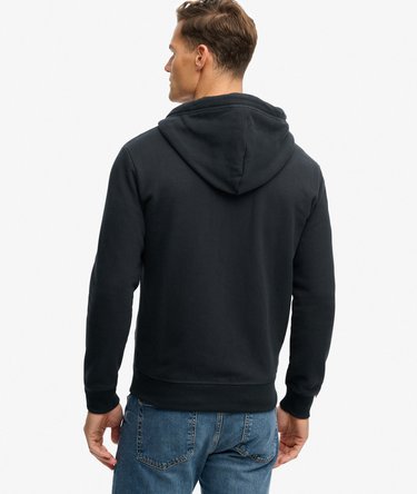 Essential Logo Half Brushed Zip Hoodie Image 5