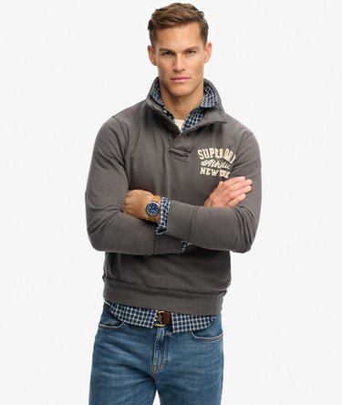 Felpa Henley Vintage Athletic Image 1