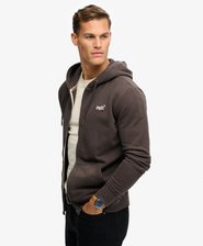 Essential Logo Half Brushed Zip Hoodie