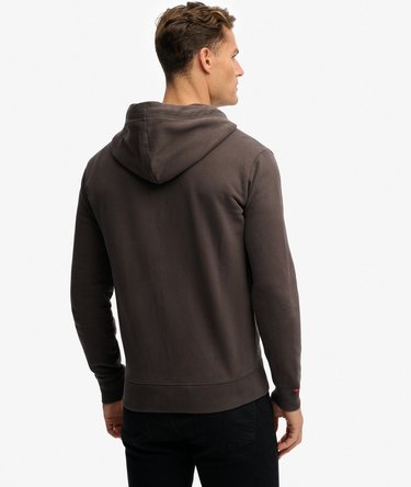 Essential Logo Half Brushed Zip Hoodie Image 5