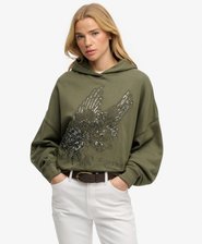 Oversized hoodie met tattoo