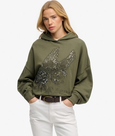 Oversized hoodie met tattoo Image 1