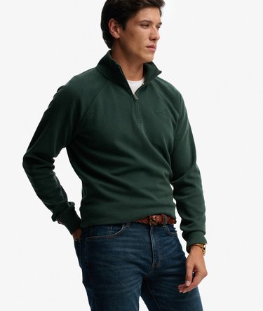 Essential Logo Raglan Henley Jumper Image 2