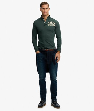 Polo de manga larga Vintage Athletic Image 3