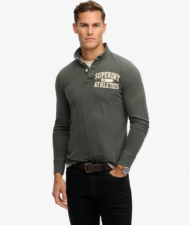 Polo de manga larga Vintage Athletic Image 1