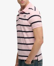 Vintage Stripe Jersey Polo Shirt
