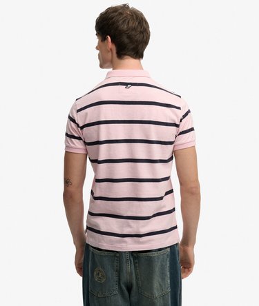 Vintage Stripe Jersey Polo Shirt Image 5