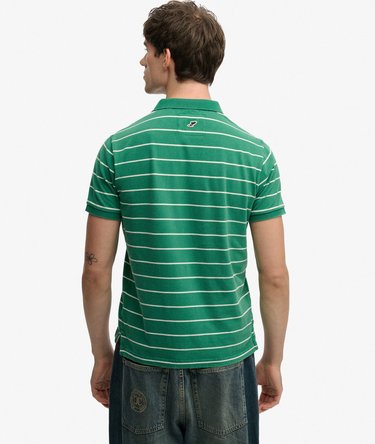 Vintage Stripe Jersey Polo Shirt Image 5