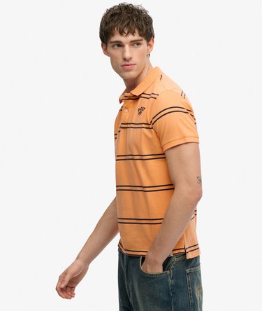 Vintage Stripe Jersey Polo Shirt Image 2