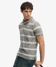 Vintage Stripe Jersey Polo Shirt