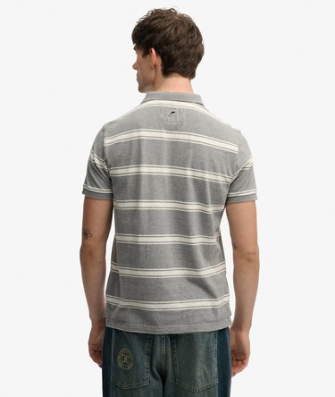 Vintage Stripe Jersey Polo Shirt Image 5