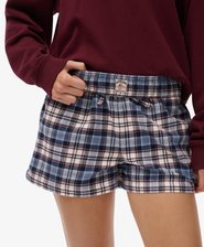 Cotton Check Elastic Shorts