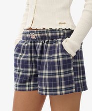 Cotton Check Elastic Shorts