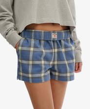 Cotton Check Elastic Shorts