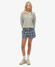 Cotton Check Elastic Shorts