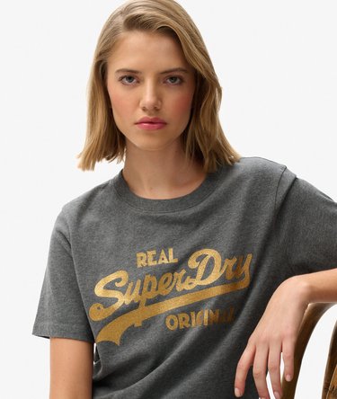 Organic Cotton Vintage Logo Scripted T-shirt Image 2