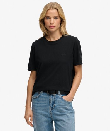 Essential T-shirt med broderet logo Image 1