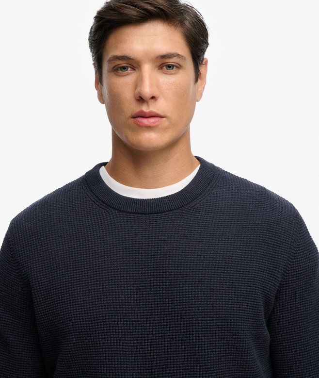 Textured Crew Knit Jumper