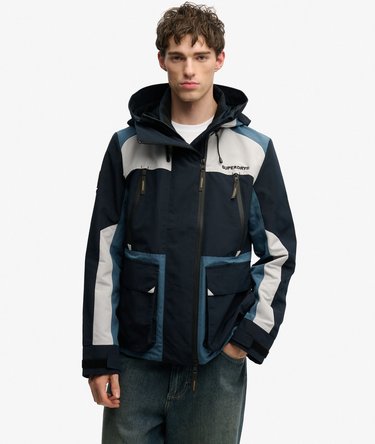 Colour Block Windbreaker Jas met Capuchon Image 5