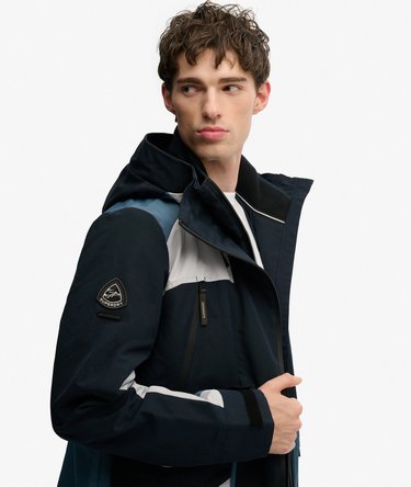 Colour Block Windbreaker Jas met Capuchon Image 2