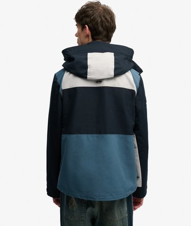 Colour Block Windbreaker Jas met Capuchon Image 6