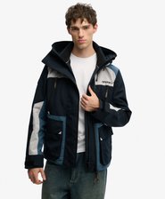 Colour Block Windbreaker Jas met Capuchon
