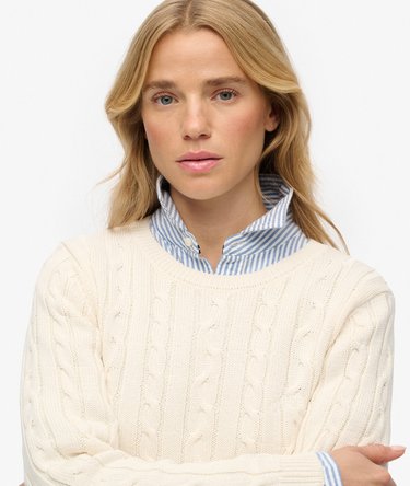 Essential Kabelstickad Tröja Image 4