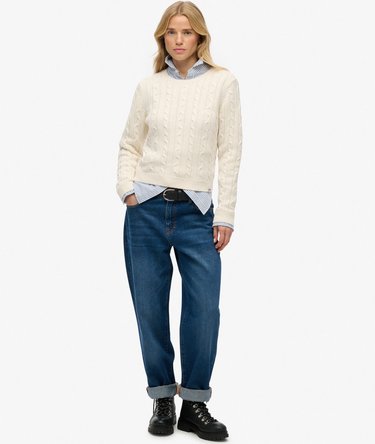 Essential Kabelstickad Tröja Image 3