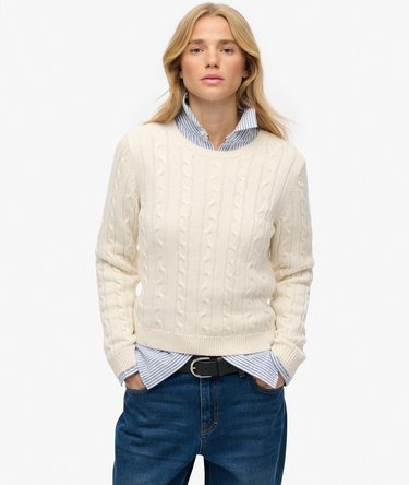 Essential Kabelstickad Tröja Image 1