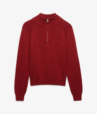 Essential Half Zip Knit Jumper Image 6