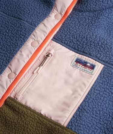 Colour Block Fleece Jacket Image 6