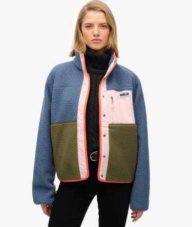 Colour Block Fleece Jacket Image 1