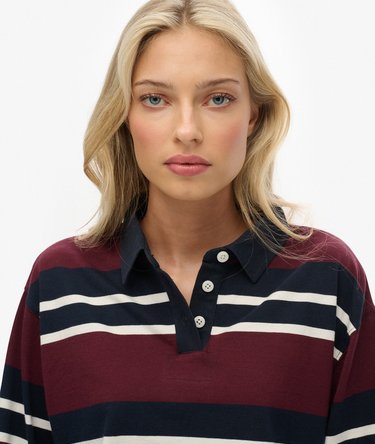 Polo de rugby rayé court Athletic Essentials Image 4